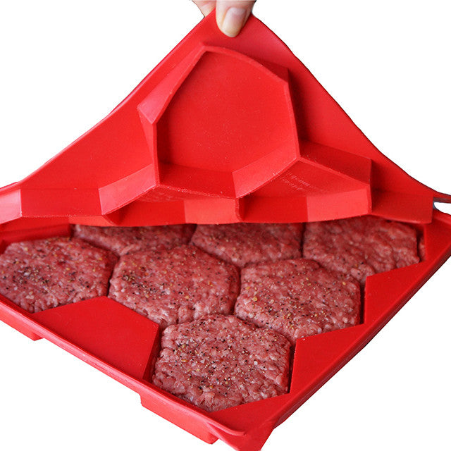 Burger Master® 8-in-1 Burger Press and Freezer Container